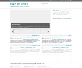 Bain-Soleil.com(Bain de soleil) Screenshot