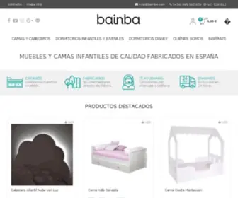 Bainba.com(Diseñamos y fabricamos mobiliario infantil y juvenil original con la mejor relación calidad) Screenshot