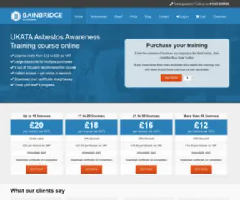 Bainbridgeelearning.co.uk(UKATA Asbestos Awareness Training Course) Screenshot