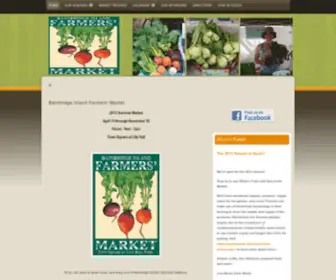 Bainbridgefarmersmarket.com(Bainbridge Island Farmers' Market) Screenshot