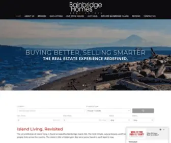 Bainbridgehomes.com(Homes for Sale on Bainbridge Island) Screenshot