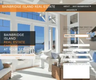 Bainbridgerealestate.com(Find a Real Estate Agent) Screenshot