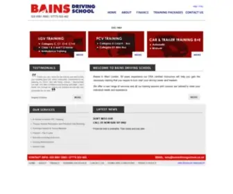 Bainsdrivingschool.co.uk(Bains Driving School) Screenshot