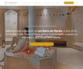 Bainsdumarais.com(Les Bains du Marais) Screenshot