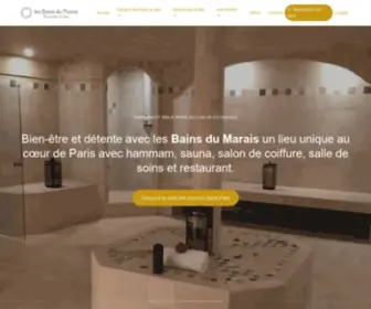Bainsdumarais.fr(Les Bains du Marais) Screenshot