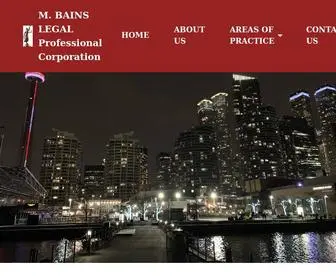 Bainslegal.ca(Client focused Law Firm in the GTA. Experienced Lawyers) Screenshot