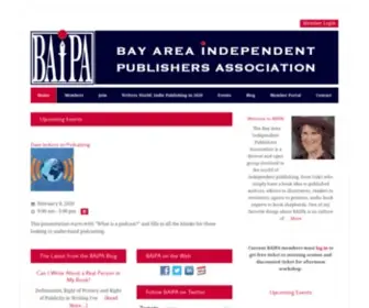 Baipa.org(Bay Area Independent Publishers Association) Screenshot