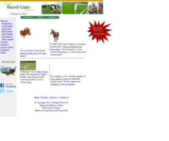 Bairdgate.com(Chubby Baird Gate Company) Screenshot