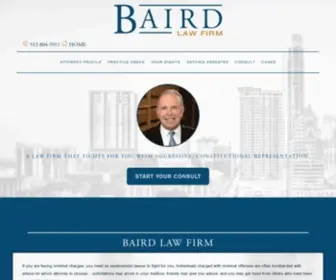 Bairdlawfirm.us(Our mission at Baird Law Firm) Screenshot