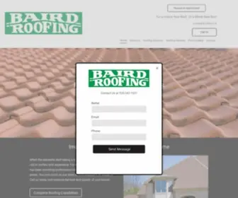 Bairdroofingco.com(Baird Roofing) Screenshot