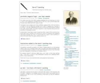 Bairdtspalding.org(The Baird T Spalding website and blog) Screenshot