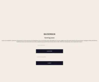 Baisemain.com.au(Create an Ecommerce Website and Sell Online) Screenshot