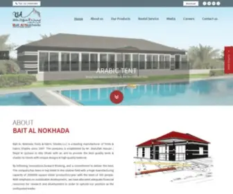 Baitalnokhada.com(Tents & Fabric Shade Manufacturer Wedding tent) Screenshot