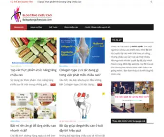 Baitaptangchieucao.com(Домен) Screenshot
