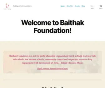 Baithak.org(Building Artistic Foundations) Screenshot