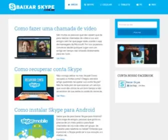 Baixarskype.com.br(Baixar Skype) Screenshot