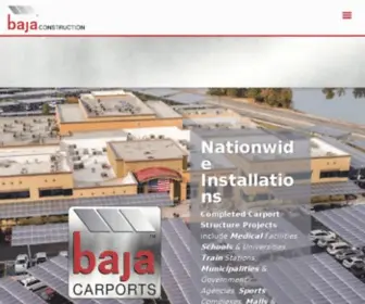 Bajacarports.com(Baja Carports solar carports design engineers installers) Screenshot