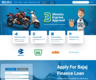 Bajajautofinance.com(Bajaj Auto Finance Ltd. (BAFL)) Screenshot