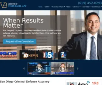 BajajDefense.com(Criminal Defense Attorney San Diego) Screenshot