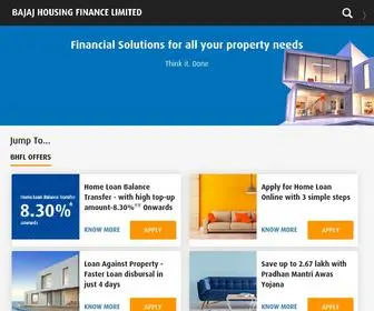 BajajHousingfinance.in(Bajaj Housing Finance Limited (BHFL)) Screenshot