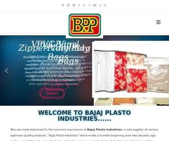 BajajPlasto.com(Vinyl Bags Manufacture) Screenshot
