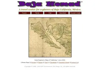 Bajanomad.com(Baja Nomad) Screenshot