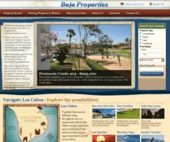 Bajaproperties.com(Mexico Real Estate) Screenshot