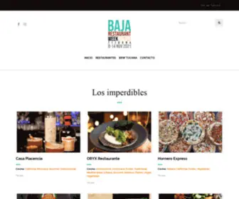 Bajarestaurantweek.com(Baja Restaurant Week Tijuana) Screenshot