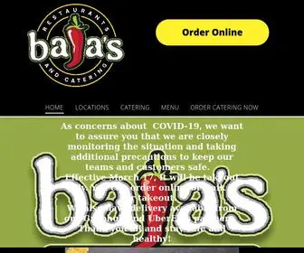 Bajasrestaurants.com(Baja's) Screenshot