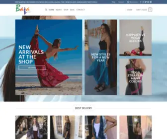 Bajastretch.com(Unique Affordable Yoga Pants & Yoga Mats) Screenshot