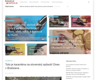 Bajecnezdravie.sk(Zdravie, chudnutie, liečba chorôb a zdravá výživa, cviky ako rýchlo schudnúť) Screenshot
