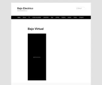 Bajoelectrico.cl(Bajo Electrico) Screenshot