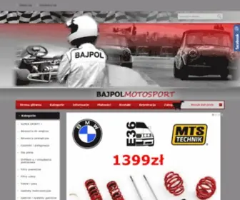 BajPolmotosport.pl(Bajpol Motosport Sklep Tuningowy Akcesoria Rajdowe. Fotele kubełkowe) Screenshot