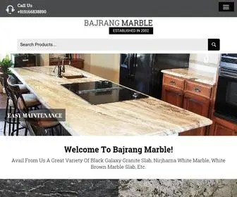 Bajrangmarble.com(Nirjharna White Marble Manufacturer) Screenshot