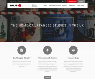 Bajs.org.uk(The British Association for Japanese Studies) Screenshot