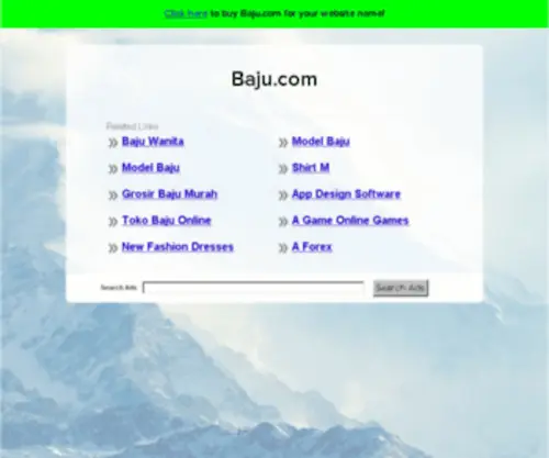 Baju.com(The Leading Clothing Site on the Net) Screenshot