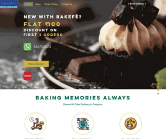 Bakefebakery.com(Cake Delivery In Gurgaon) Screenshot