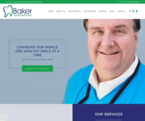 Bakerfamilydentalclinic.com(Baker Family Dental Clinic) Screenshot