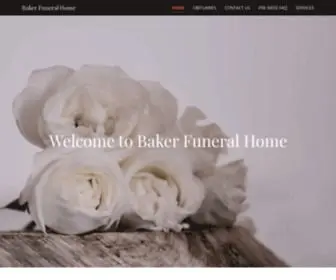 Bakerfuneralhomepound.com(Baker Funeral Home) Screenshot