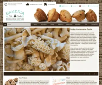 Bakeria.ch(Schweizer Onlineshop für Backzubehör) Screenshot
