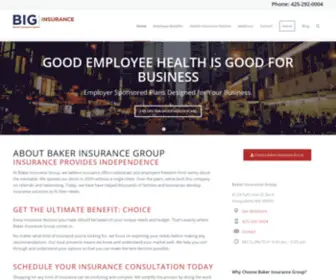 Bakerig.com(Baker Insurance Group) Screenshot