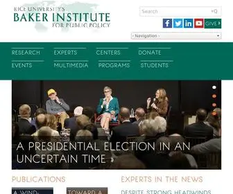 Bakerinstitute.org(Rice University's Baker Institute) Screenshot
