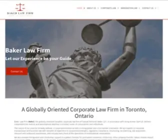 Bakerlaw.net(Best Law Firm in Toronto) Screenshot