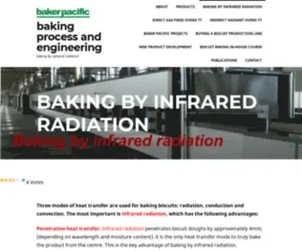 Bakerpacific.net(Baking by infrared radiation) Screenshot