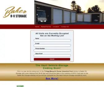 Bakerrvstorage.com(Baker RV Storage) Screenshot