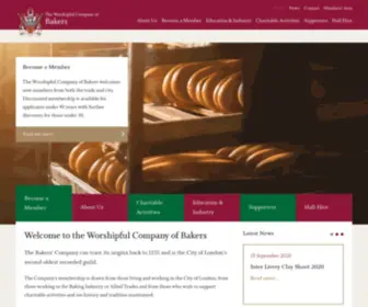 Bakers.co.uk(The Worshipful Company of Bakers') Screenshot