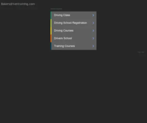 Bakersdrivertraining.com(Bakersdrivertraining) Screenshot
