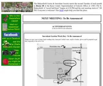 Bakersfieldcactus.org(Bakersfield Cactus Society) Screenshot