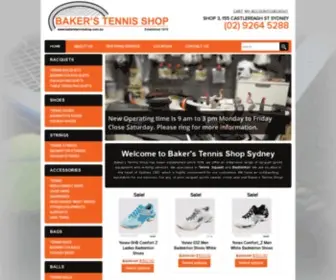 Bakerstennisshop.com.au(Baker's Tennis Shop Sydney CBD) Screenshot