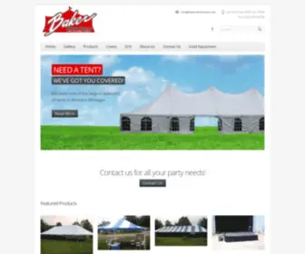 Bakertentrental.com(Grand Rapids and West Michigan's top tent and party rental source) Screenshot